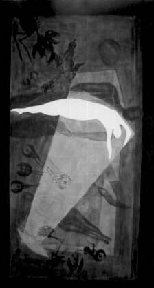 Perséphone a (2009 - 5'x 9') Acrylique en lavis